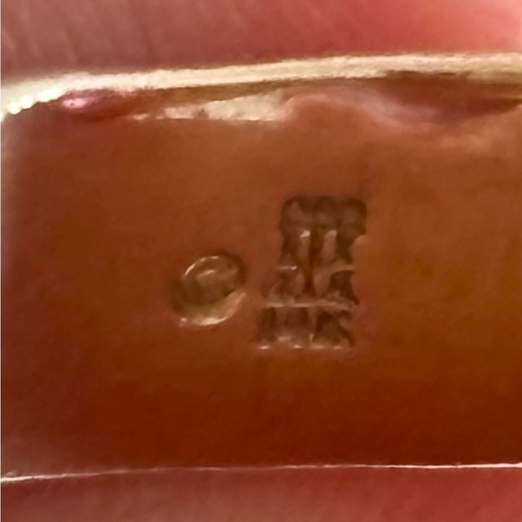 JAMES AVERY - SOLID 14K WIDE SWIRL RING WITH RUBY CABOCHONS - SIZE 6.5 - Picture 12 of 16